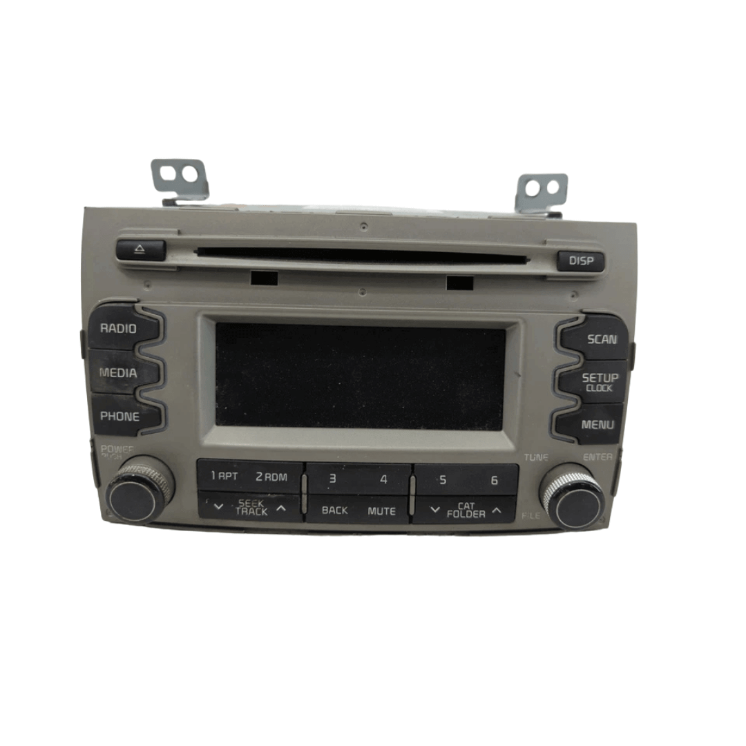 2010 - 2013 Kia Sportage OEM Single CD AM FM SAT Radio Media Receiver GREY used OEM part